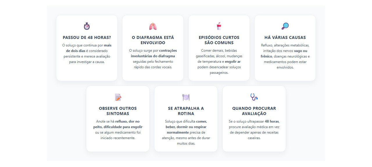 Soluço por mais de 48 horas: quando é hora de investigar