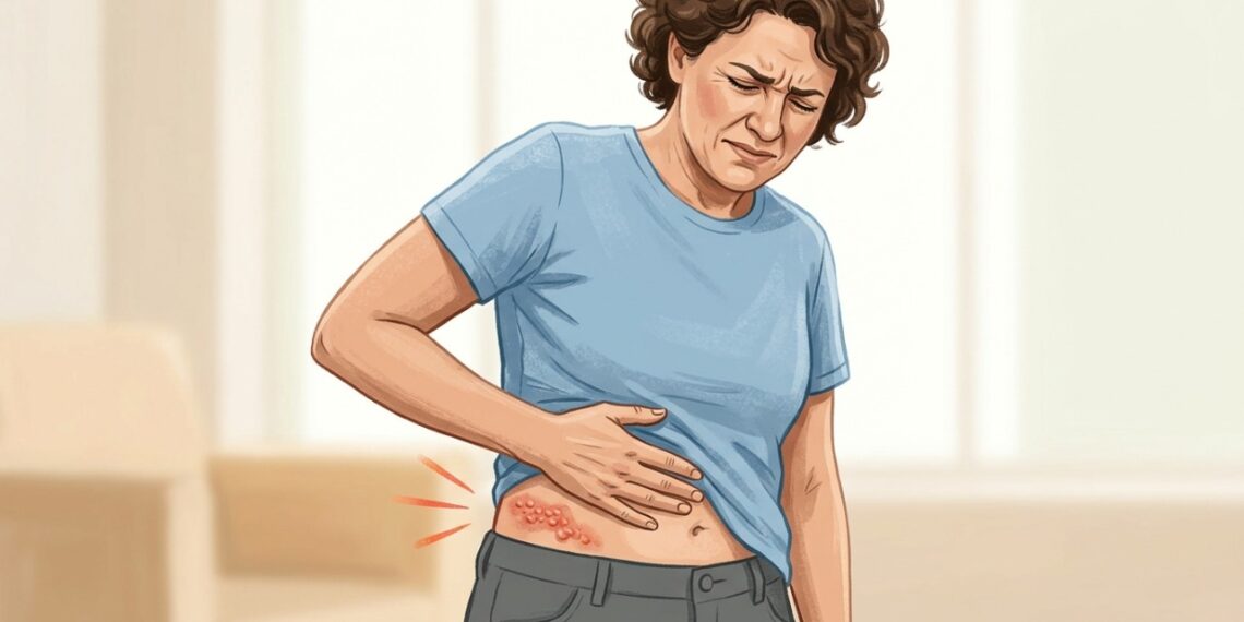 Queimação e formigamento de um lado do corpo podem surgir antes das bolhas do cobreiro.