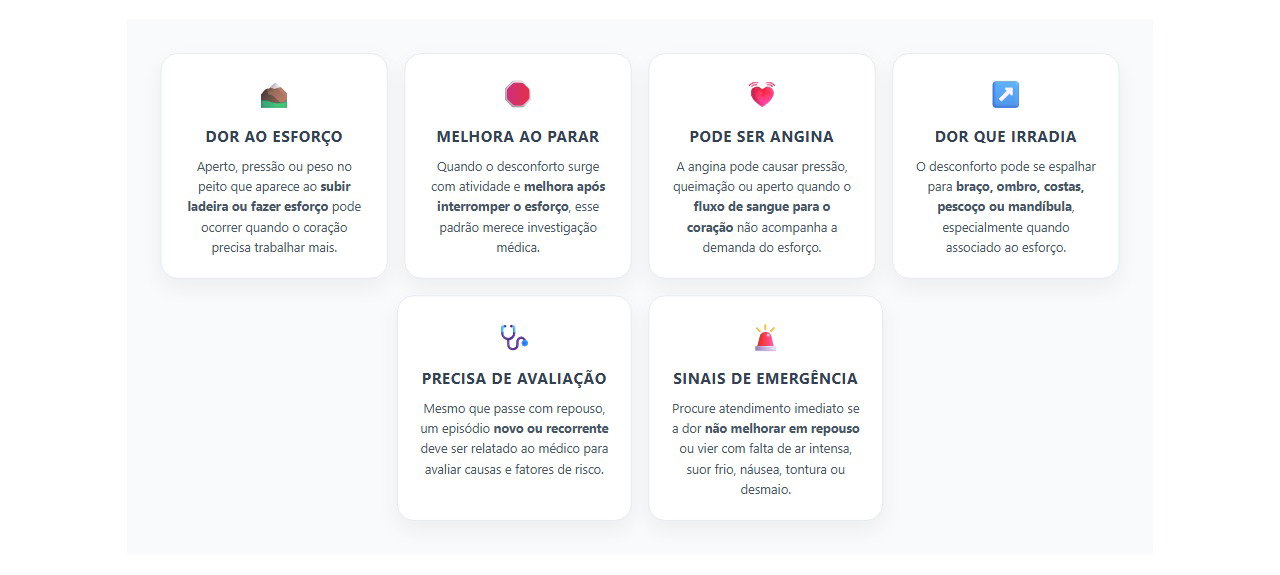 Aperto no peito ao esforço: sinais que merecem atenção