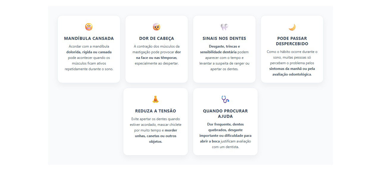 Bruxismo noturno: sinais que podem aparecer ao acordar