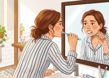 Sangramento durante a escovação pode estar relacionado à inflamação da gengiva.