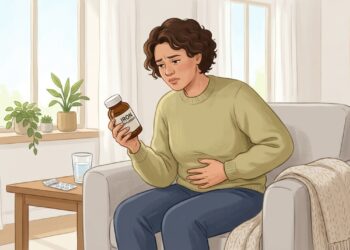 Suplementos de ferro podem causar prisão de ventre em algumas pessoas.