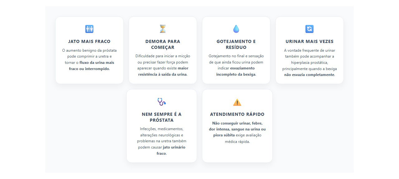 Jato urinário fraco: 6 sinais de que a próstata pode estar envolvida