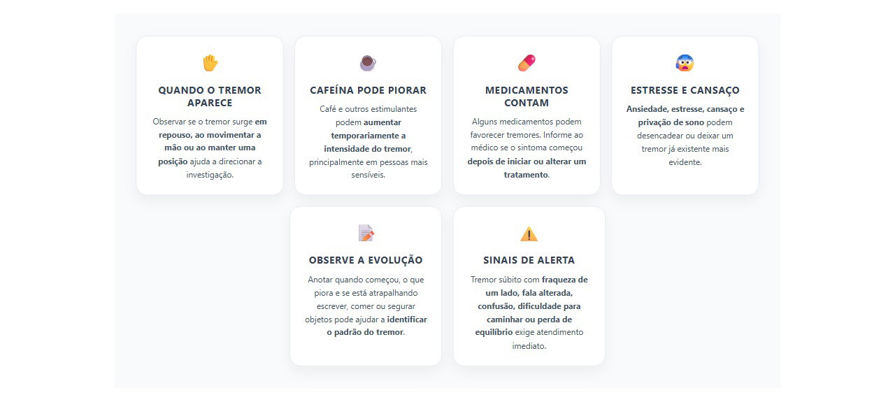 Tremor nas mãos: 6 pistas que ajudam a entender a causa