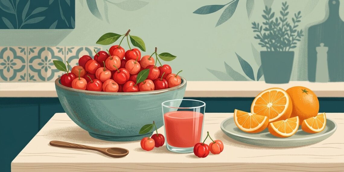 Acerola no quintal: a fruta vermelha que concentra até 30 vezes mais vitamina C do que a laranja
