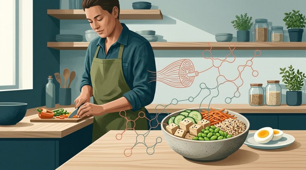 Alimentos de soja podem contribuir de forma relevante para a ingestão diária de proteína e aminoácidos essenciais.