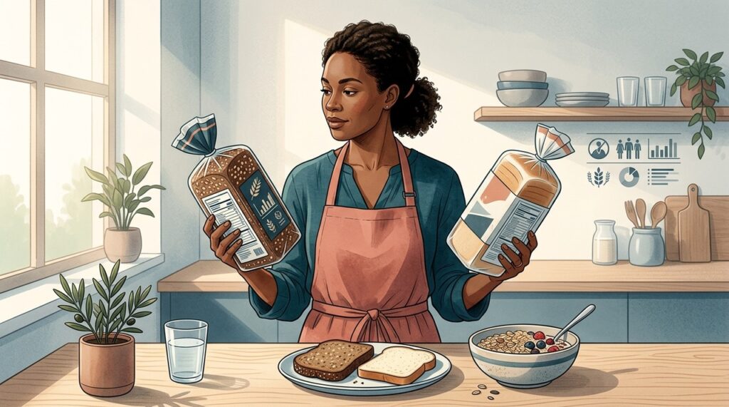Para controlar o peso, quantidade, acompanhamentos e o restante da alimentação importam mais do que trocar um pão pelo outro isoladamente.