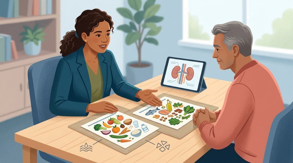 Para quem tem doença renal, o padrão alimentar precisa ser adaptado à função dos rins e ao estado nutricional.