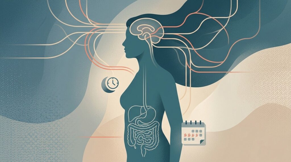 O estresse contínuo pode afetar digestão, sono, apetite e ciclo menstrual, mas esses sintomas também podem ter outras causas.