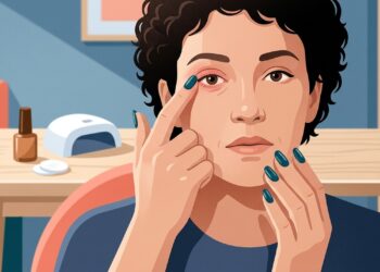 Alergia a produtos usados nas unhas pode aparecer nas pálpebras e no rosto