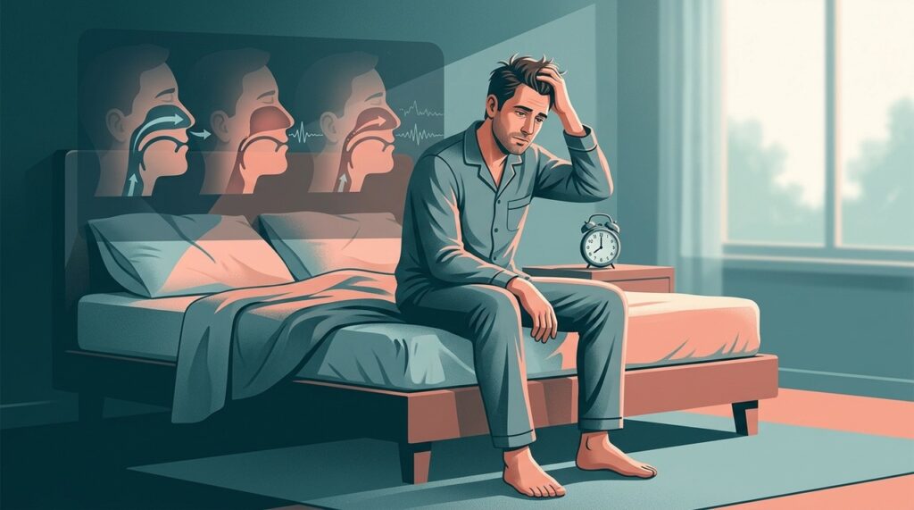 Pausas na respiração podem fragmentar o sono sem que a própria pessoa perceba durante a noite.
