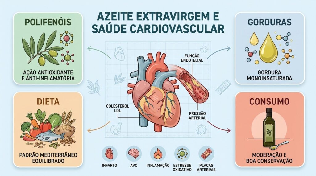 Polifenóis, gorduras boas e dieta mediterrânea formam um conjunto favorável ao coração.