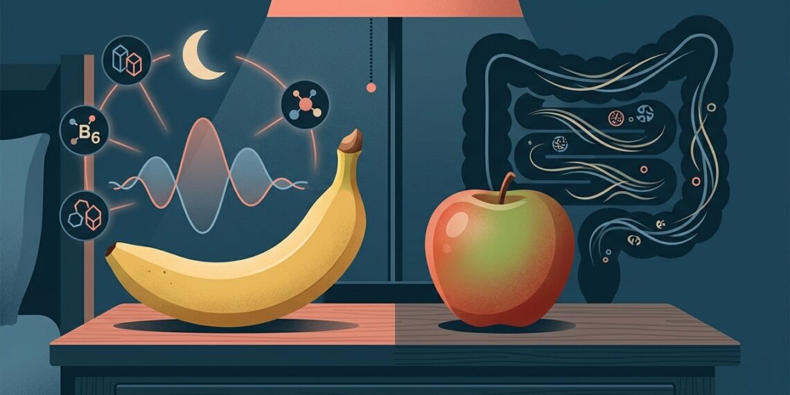 Banana ou maçã antes de dormir, qual ajuda mais o sono e o intestino