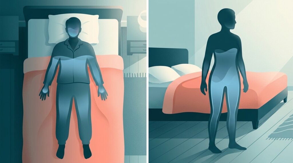 A posição horizontal durante o sono muda a forma como os líquidos se distribuem pelo corpo.