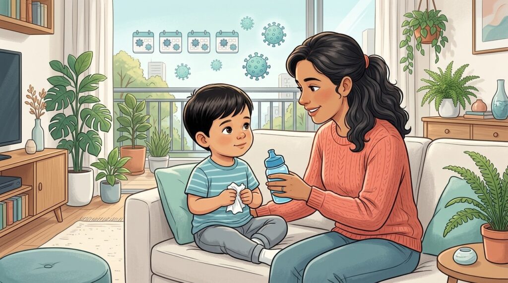Gripes seguidas na creche costumam diminuir conforme a imunidade aprende a reconhecer vírus.
