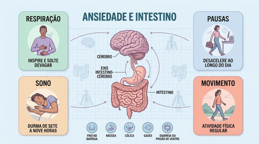 Respiração, sono e movimento ajudam a equilibrar o eixo entre cérebro e intestino.