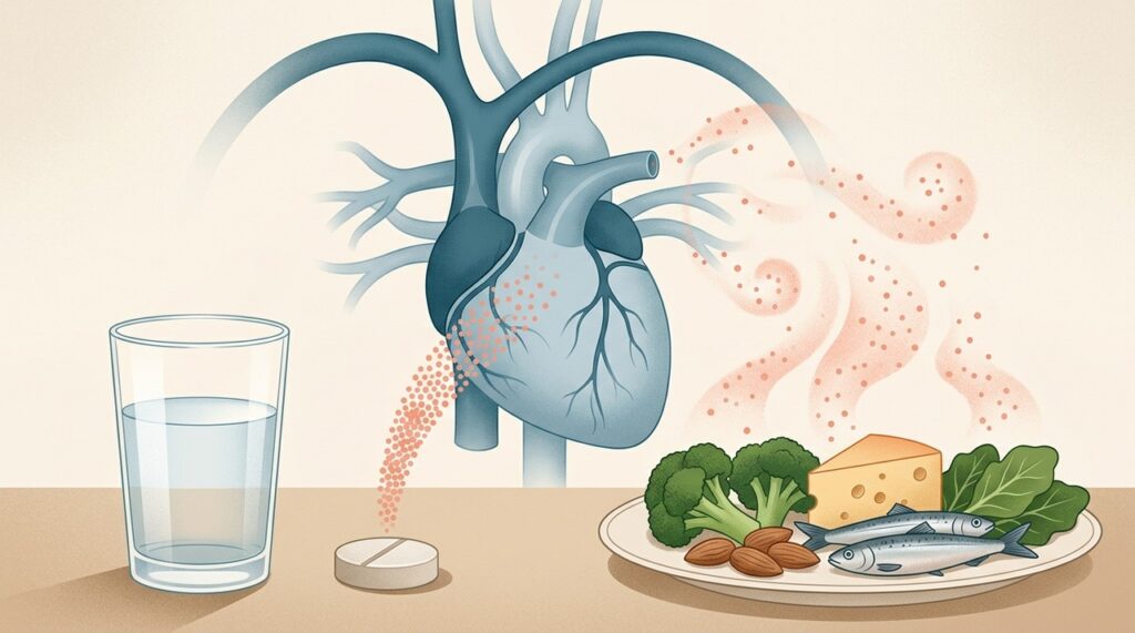 A principal dúvida científica envolve o cálcio concentrado em suplementos, enquanto o cálcio da alimentação não mostra o mesmo sinal de preocupação.