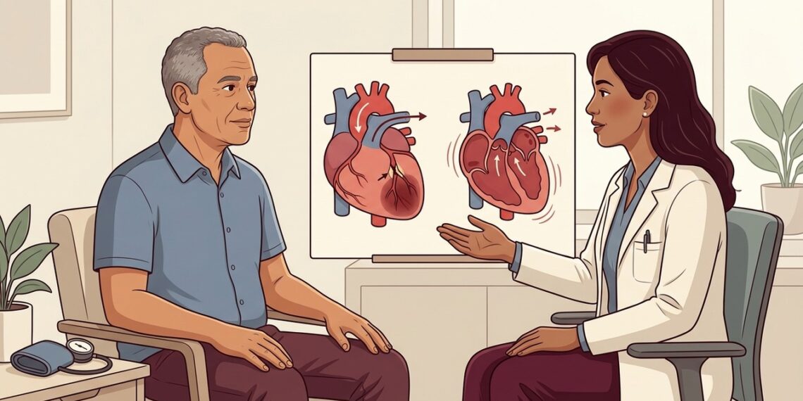 Insuficiência cardíaca não é o mesmo que infarto, e entender essa diferença ajuda a reconhecer os sinais