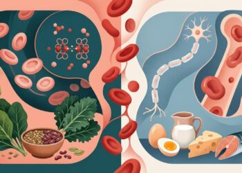 Anemia por falta de ferro e anemia por falta de vitamina B12 são condições diferentes, com origens, sintomas e riscos próprios