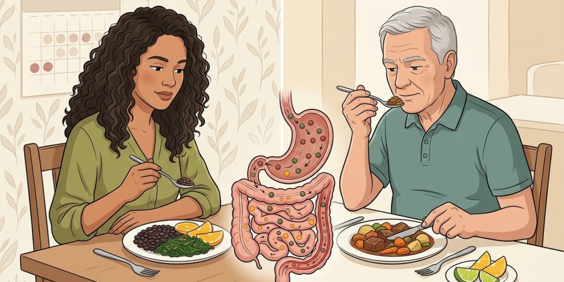 A anemia em mulheres e idosos nem sempre é causada por pouco ferro na comida, mas também pela baixa absorção intestinal, que depende da vitamina C e da saúde do intestino