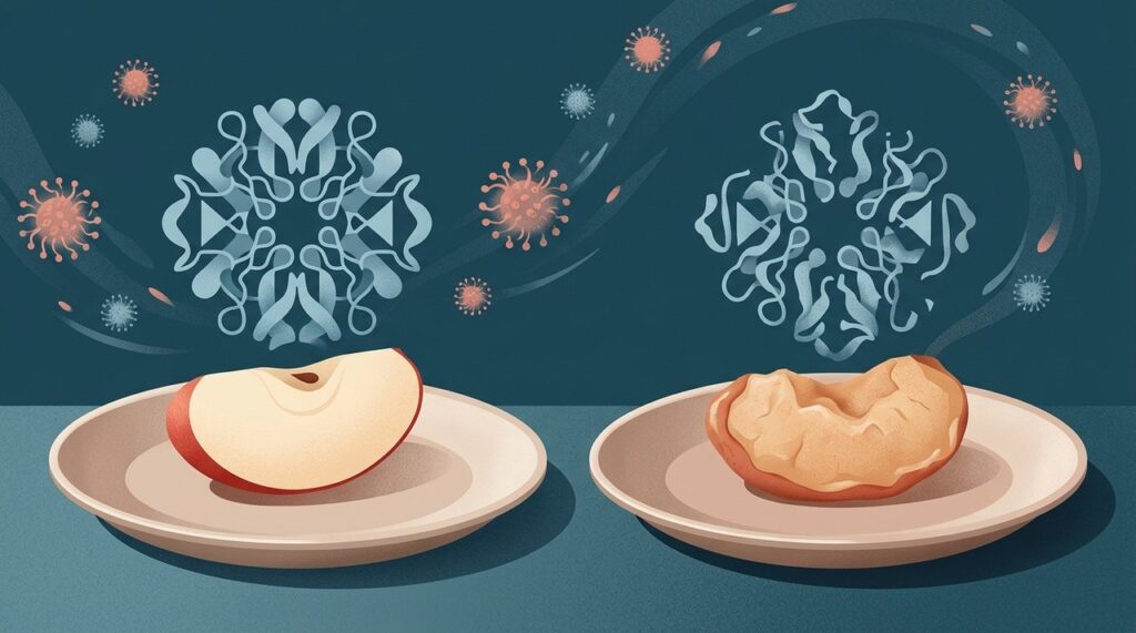 Algumas proteínas envolvidas na síndrome pólen-alimento são sensíveis ao calor, por isso a fruta cozida pode ser melhor tolerada em alguns casos.