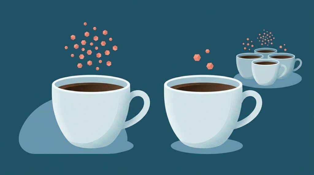 “Descafeinado” significa que grande parte da cafeína foi retirada, não que a bebida seja sempre totalmente livre dela.