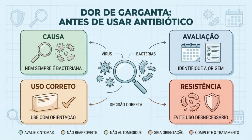 Identificar a causa e usar antibióticos corretamente ajuda a preservar sua eficácia.