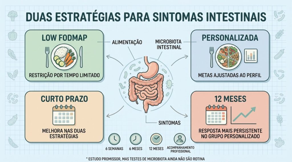 A personalização alimentar mostrou benefícios mais persistentes no acompanhamento de doze meses.