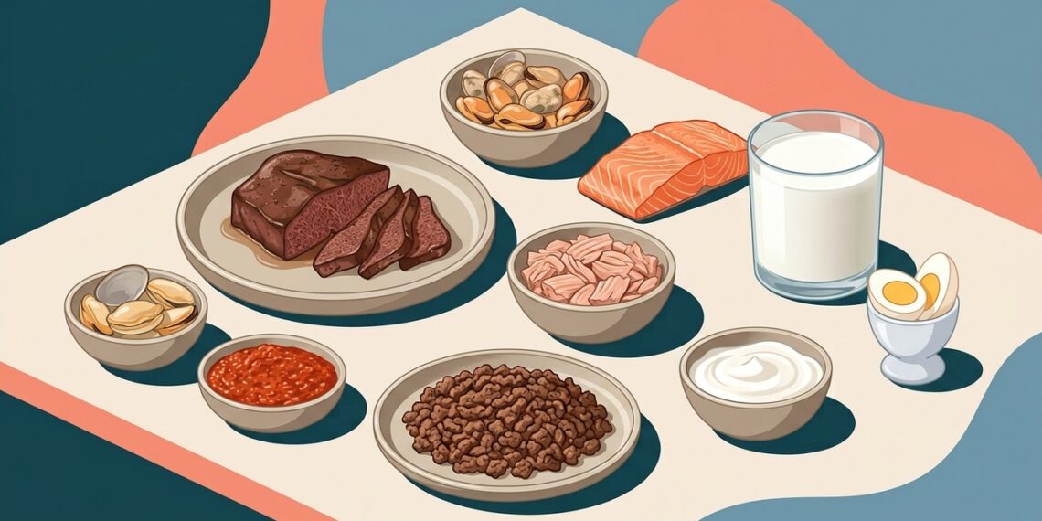 Onde encontrar vitamina B12 no prato: do fígado ao ovo, as fontes mais ricas do dia a dia