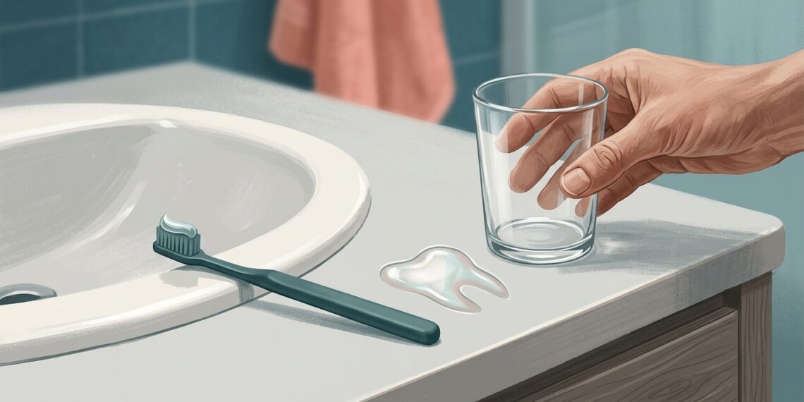 Especialistas em saúde bucal são unânimes: "Para proteger os dentes, não enxágue a boca depois de escovar, apenas cuspa o excesso”