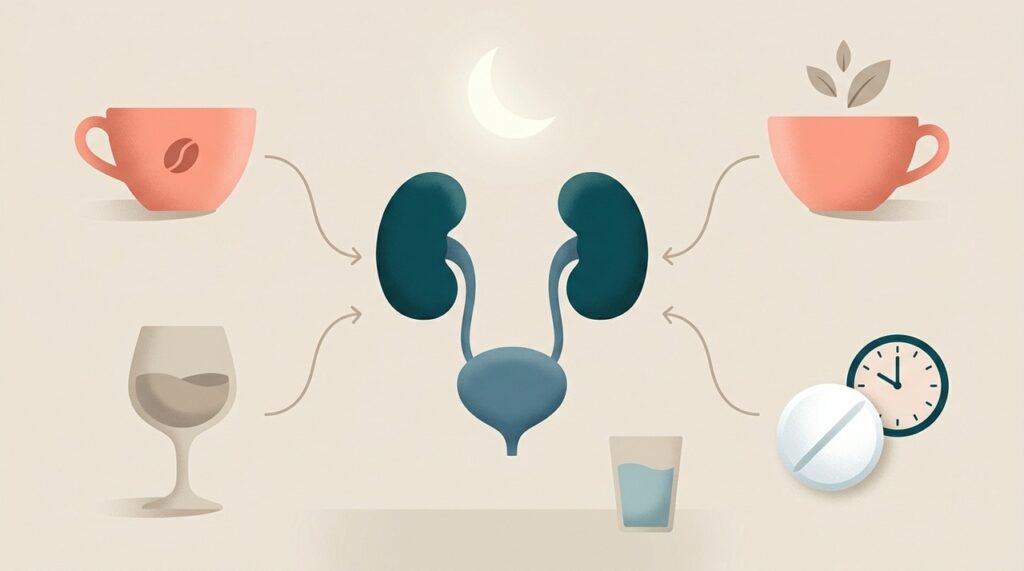 Café, alguns chás, álcool e o horário dos líquidos podem contribuir para idas noturnas ao banheiro.