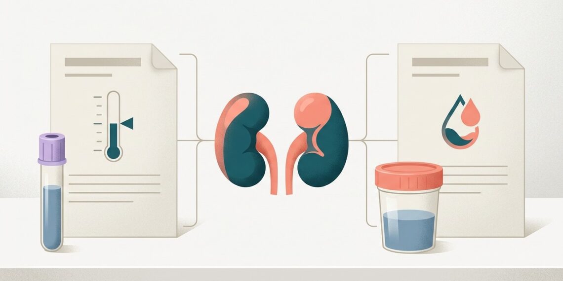 Para avaliar os rins, o exame de sangue e o de urina respondem a perguntas diferentes