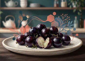 Esqueça a uva: essa fruta de casca escura e polpa clara adocicada lembra uma bala natural cheia de antioxidantes