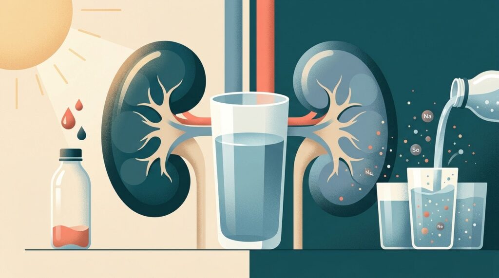 Pouca água e consumo excessivo podem afetar de formas diferentes o equilíbrio de líquidos e minerais do organismo.