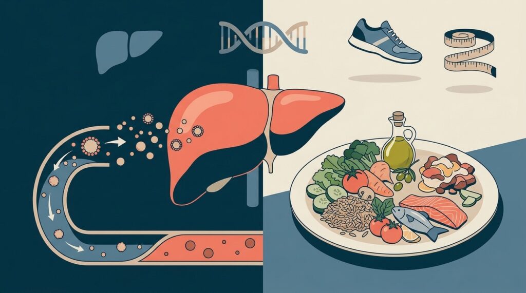 Alimentação é apenas uma parte da equação, já que fígado, genética e metabolismo também influenciam o colesterol.