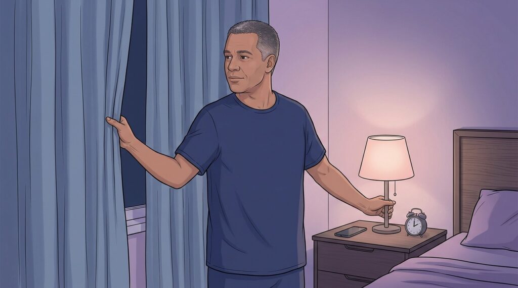 Apagar telas e luzes antes de dormir reforça o sinal noturno ligado à produção de melatonina.