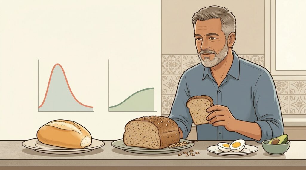 Fibras e combinações equilibradas ajudam a reduzir o impacto do pão na glicemia.