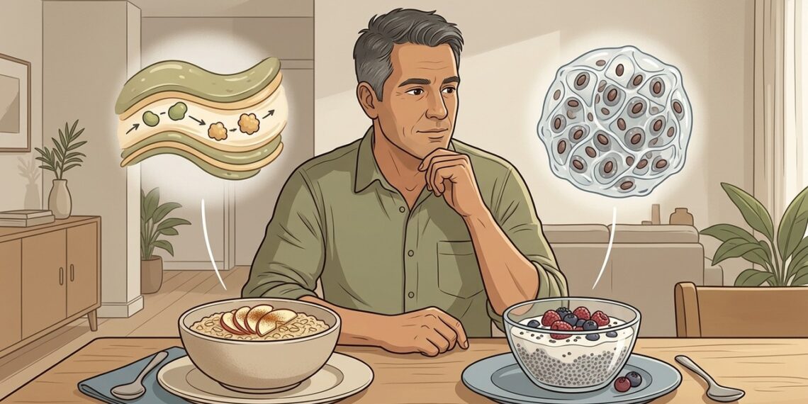 Aveia ou chia no café da manhã: qual ajuda mais no colesterol e na saciedade