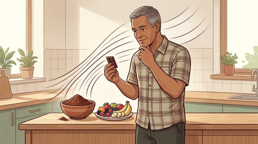 Maior teor de cacau muda o perfil do chocolate, mas não substitui alimentação equilibrada.