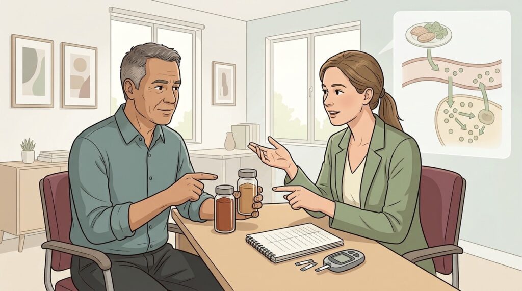 Tipo, quantidade e segurança importam ao incluir canela na rotina do diabetes.