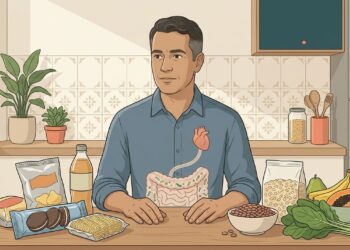 O consumo excessivo de ultraprocessados está relacionado à alteração da microbiota intestinal e ao aumento do risco cardiovascular