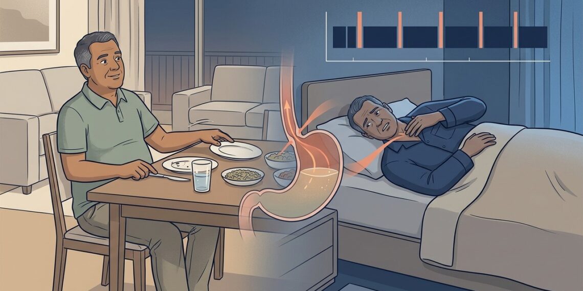 Comer muito perto da hora de dormir pode piorar o refluxo e fragmentar o sono mesmo em quem não sente azia durante o dia