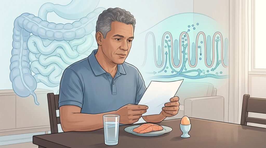 Vitamina D baixa pode persistir quando alterações intestinais dificultam a absorção dos nutrientes.