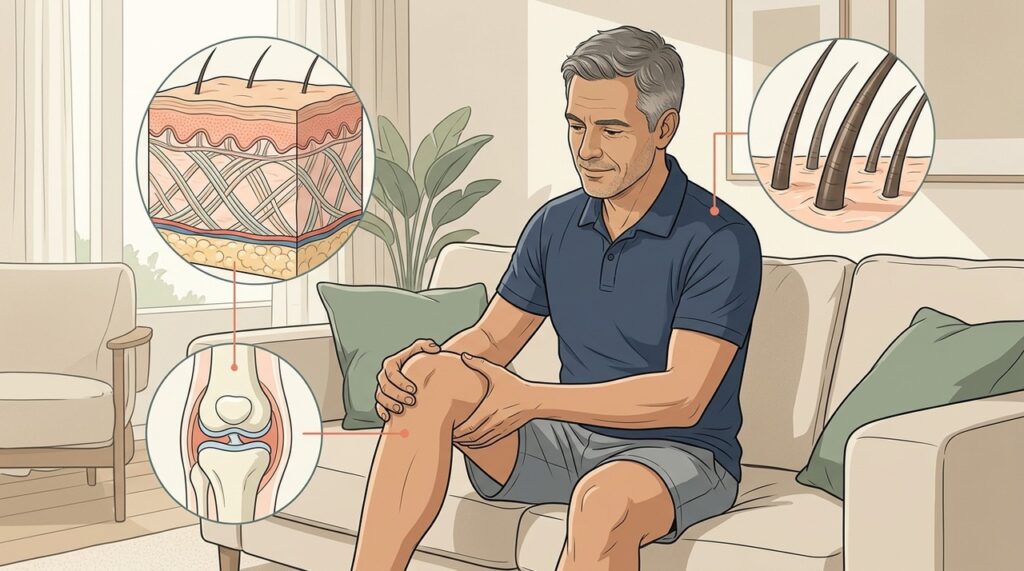 A ciência aponta benefícios possíveis do colágeno, mas com efeitos modestos e específicos.