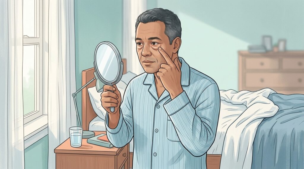 Inchaço facial persistente pela manhã pode indicar alterações renais ou da tireoide.
