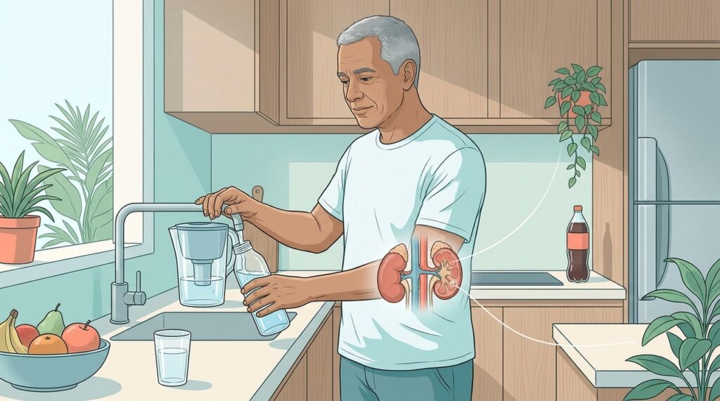 O impacto renal está ligado ao conjunto de fatores metabólicos ao longo do tempo.