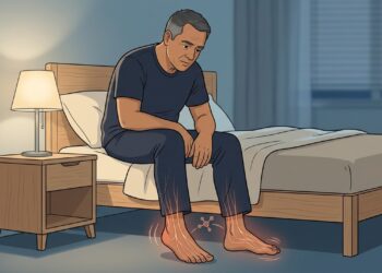 Sensação de queimação nos pés à noite: um sinal que pode estar ligado ao diabetes