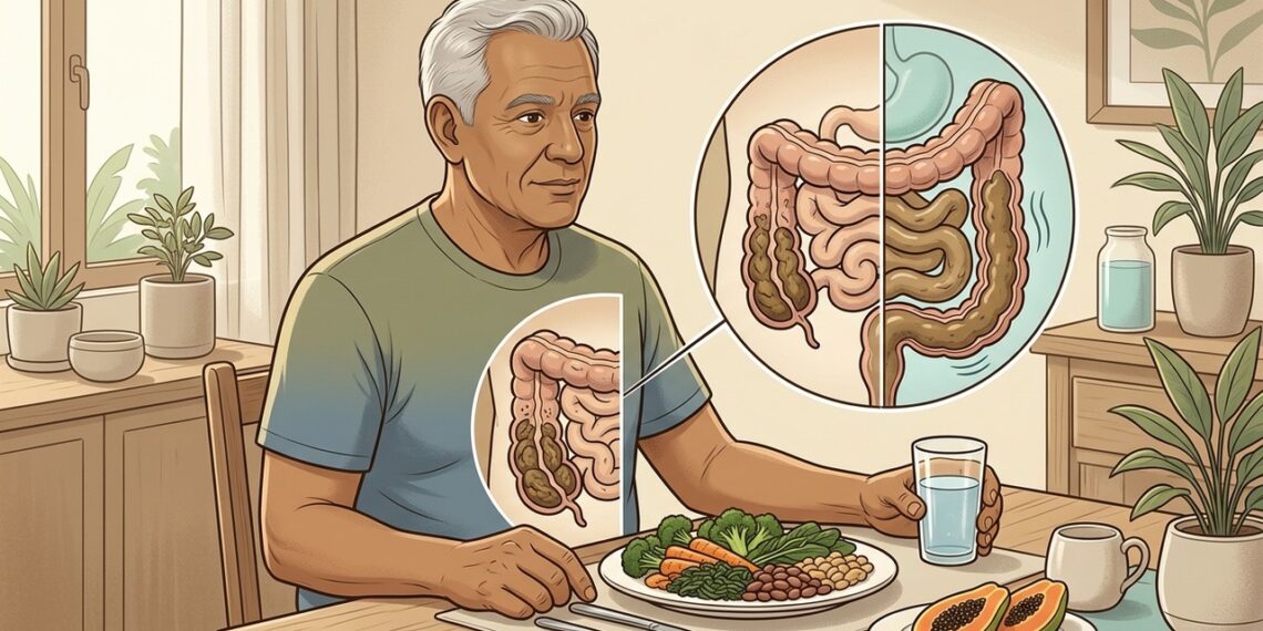 O intestino preso em adultos e idosos não vem apenas da falta de fibras, mas também da pouca ingestão de água, que amolece o bolo fecal e facilita a evacuação