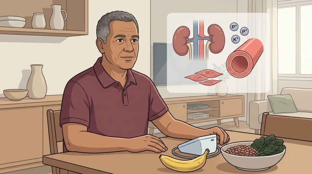 Banana é uma fonte prática de potássio dentro do cuidado cardiovascular diário.