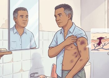 Manchas roxas frequentes pelo corpo sem batidas evidentes não são só pele sensível, podem ser um sinal de alteração na coagulação ou nas plaquetas